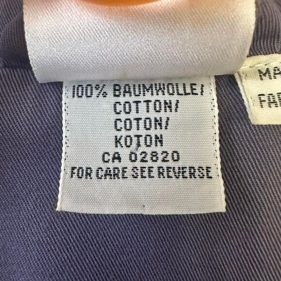 VINTAGE 90s MONDI Cotton Purple Longline Button Utility Jacket Sz EU 38/M Retro - Picture 4 of 5